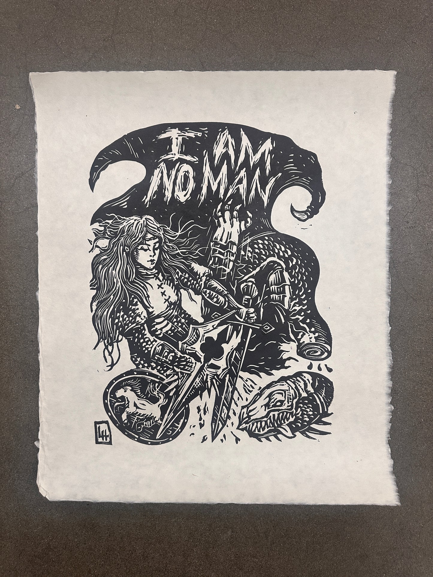I Am No Man print