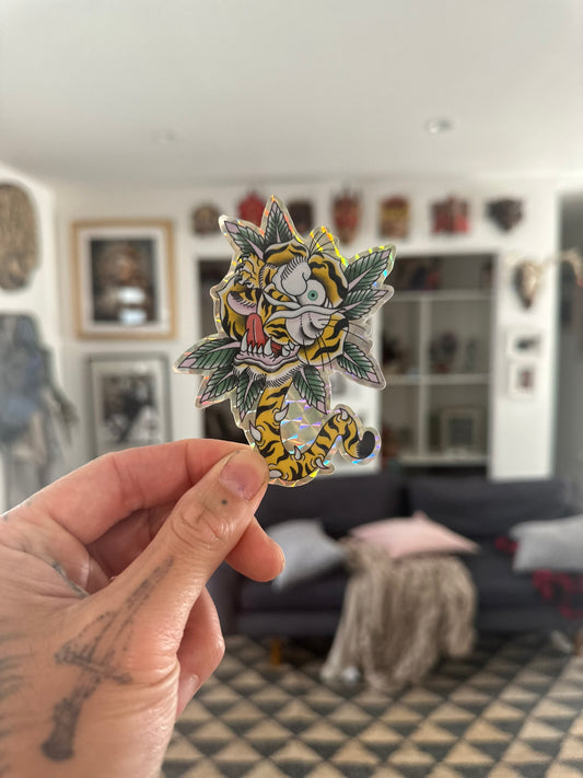 Tiger Rose Morph Sticker