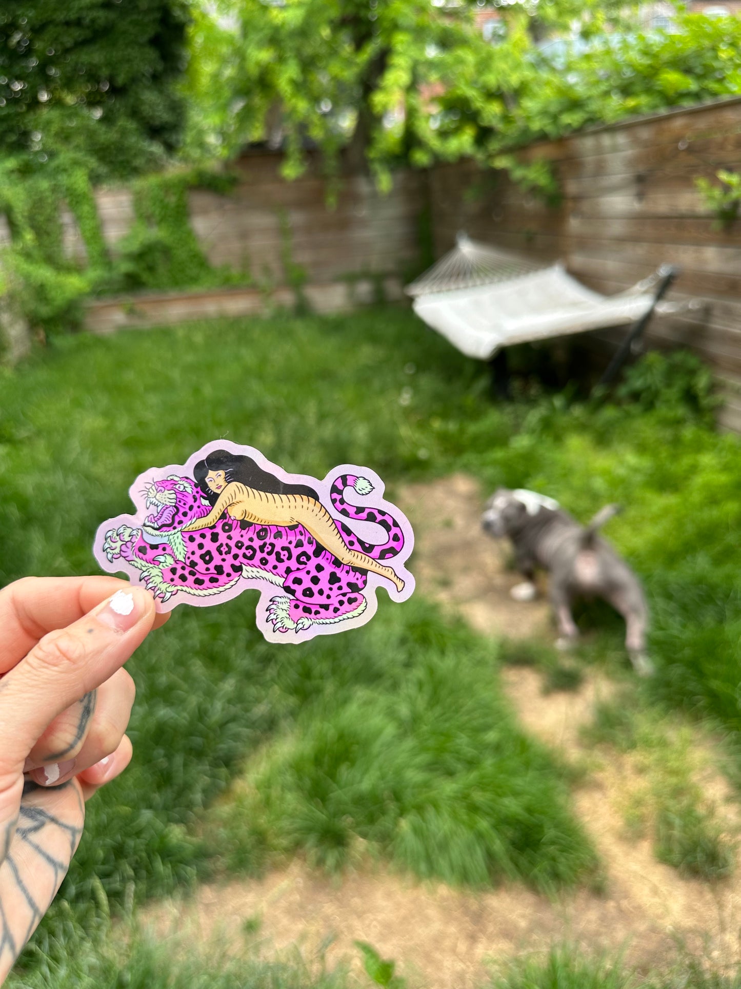 Leopard Lady Sticker