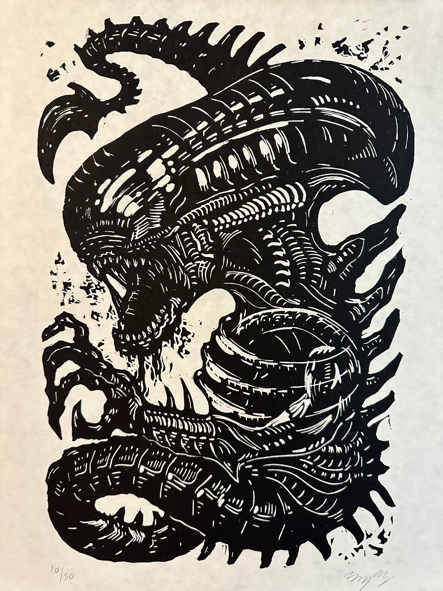 Xenomorph print