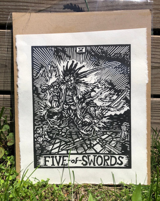 Five of Swords x Kenpachi Tarot