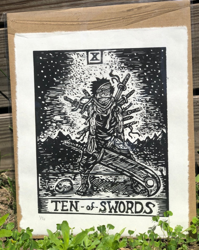 Ten of Swords x Zabuza Tarot
