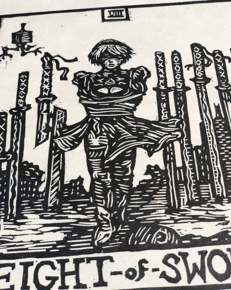 Eight of Swords x 2B Tarot