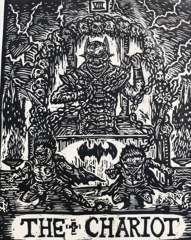 The Chariot x The Batman Who Laughs Tarot