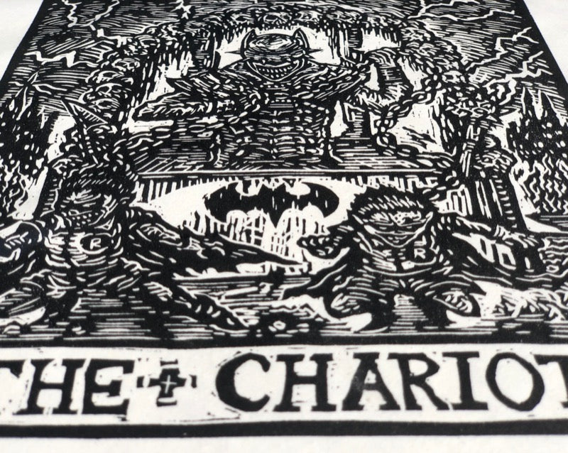 The Chariot x The Batman Who Laughs Tarot