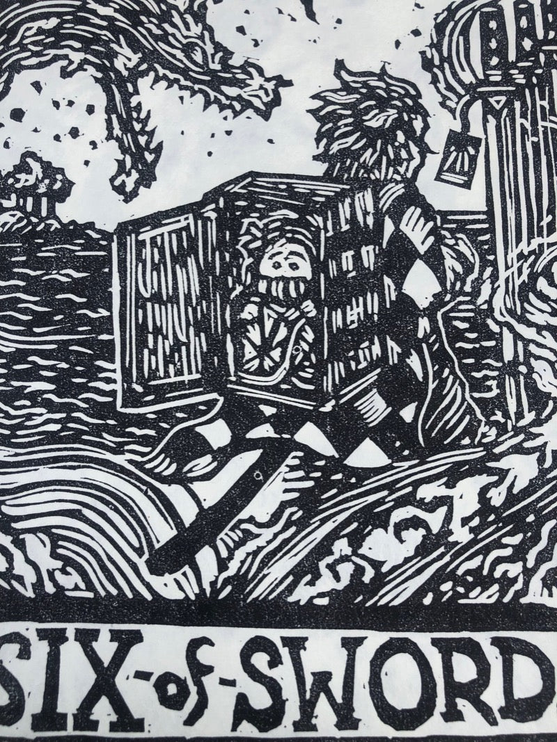 Six of Swords x Demon Slayer Tarot