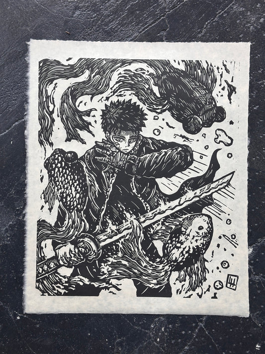 Kagurabachi Chihiro Print